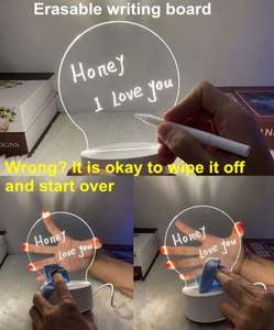 Mairun Innovation - Base de Luz Nocturna 3D de Madera, LED USB Recargable, Blanco Cálido, Impresión por Transferencia Térmica, 50000 Horas, 15lm/W, Regalos - Product Image 6