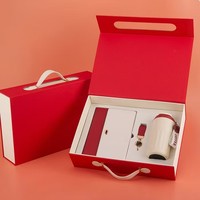 Set Cangkir Kopi Gantungan Kunci Notepad Buatan Tangan Modern - Kotak Hadiah Promosi Portabel untuk Acara