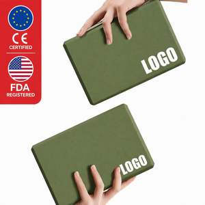 Blocs de yoga en mousse EVA écologiques et colorés personnalisés 2026 avec logo, haute densité, type à coins arrondis pour le fitness, le Pilates et les exercices - Product Image 1