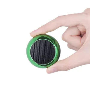 Speaker BT nirkabel Mini, pengeras suara ponsel portabel warna gradien dapat diisi ulang