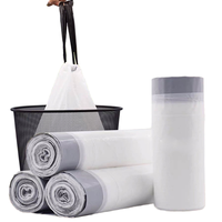 Sacs poubelles Kangle grand format 30 gallons avec cordon de serrage, épais, durables, en HDPE, jetables, 20 pièces, sacs poubelles résistants