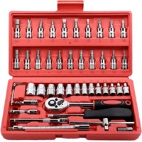 Ensemble d'outils de réparation manuels combinés Chine, clé à cliquet et douilles, petit modèle 12 pièces en acier au carbone, personnalisable OEM, DIY