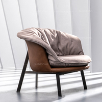Canapé intégré au design moderne très doux, pour 1 places, ensemble canapé et fauteuil en bois, pour salon