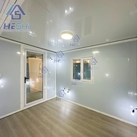 Grande maison modulaire préfabriquée pliable de 40 pieds sur 20 pieds, deux chambres, prix compétitif, maison conteneur extensible