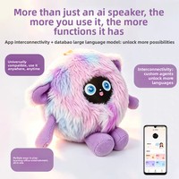 KI-Smart-Plüschpuppe Lernspielzeug für Kinder Spracherkennung App-Steuerung LCD-Bildschirm Sprachinteraktiver Lernbegleiter Geschenk
