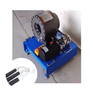 Máquina de encolhimento de tubo de aço, pequeno, tubo quadrado, fivela redonda, máquina de friso de mangueira hidráulica