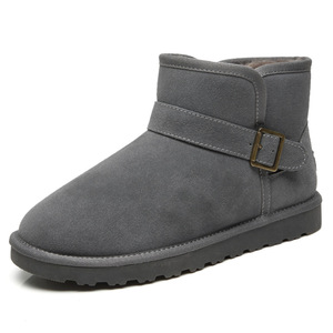 Classique Odm Oem Logo bottes de neige semelle intérieure en fourrure chaude hiver <span class=keywords><strong>bottines</strong></span> courtes pour femmes et hommes chaussures thermiques confortables - Product Image 2