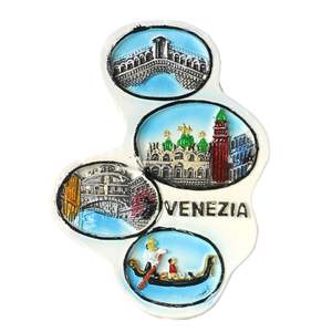 Aimant de réfrigérateur en résine 3D moderne en gros, souvenir de <span class=keywords><strong>ville</strong></span> personnalisé, pont de Rialto, gondole, décoration de la maison, cadeau <span class=keywords><strong>touristique</strong></span> - Product Image 3