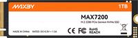 MAXBY PCIe4.0 NVMe 7200MB/s Kecepatan Baca M.2 SSD 1TB Solid State Hard Drive untuk Gaming PC Laptop PS5