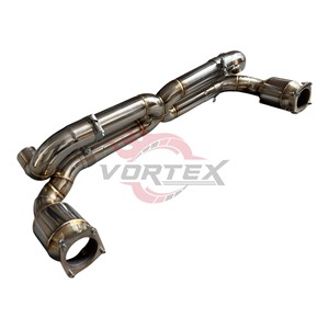 Sección Trasera de Escape de Acero Inoxidable Vortex Racing con Catalizador de Alto Flujo para Porsche 996 de Aspiración Natural, Piezas de Afinación de Sonido - Product Image 3