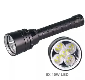 Powerful Diving Flashlight Underwater 80M For Diving Activities Long Lasting Torch