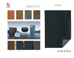 Wholesale 0.65MM Hot Stamping Custom Logo Embossed Oil Synthetic <strong>Leather</strong> Color Change <strong>Leather</strong> <strong>PU</strong> <strong>Leather</strong> for Notebook / Labels - Product Image 2