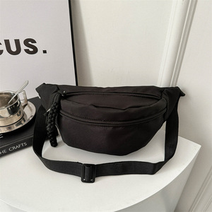 Wholesale Custom Logo Nylon Barrel-shaped Fanny Pack Cross Body Waist Bag <b>Leopard</b> Pattern Waterproof Zipper Closure Outdoor - Product Image 5
