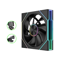 Ventilateur de boîtier 120 mm à fort débit d'air, 2,41 mmH2O, 60 CFM, 600-1600 tr/min, contrôle de vitesse PWM, 5 V ARGB, ≤30 dBA, silencieux pour radiateur CPU