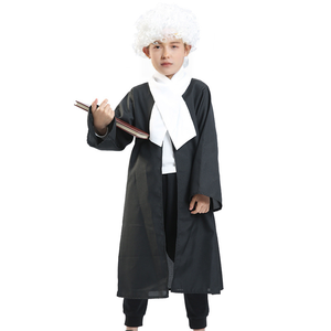 Costume d'<span class=keywords><strong>avocat</strong></span> d'Halloween pour enfants costume de performance costume de juge de jeu de rôle professionnel pour enfants - Product Image 2