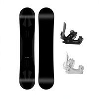 Ensemble de fixations de snowboard noir Freestyle avec base en PE extrudé, construction sandwich, conception durable, sangle de botte réglable, ensemble complet