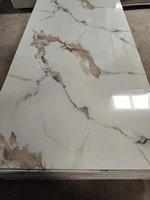 Panneau mural en PVC avec revêtement UV, alternative au marbre décoratif de haute qualité, avec service de découpe sur mesure
