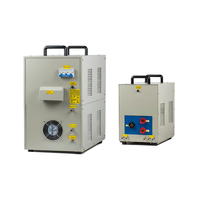 Fourneau de fusion à induction pour bijoux, haute fréquence 30-100 kHz, 60 kW, contrôlé par PLC
