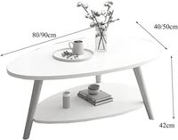 Vente directe d'usine, table ronde miniature moderne écologique, table de chevet créative simple en MDF pour appartement, balcon, canapé
