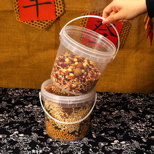 Baril à céréales en <span class=keywords><strong>plastique</strong></span> PP de grande capacité (15 à <span class=keywords><strong>50</strong></span> <span class=keywords><strong>litres</strong></span>), hermétique et alimentaire, pour la protection de la fraîcheur, seau en <span class=keywords><strong>plastique</strong></span> transparent - Product Image 5
