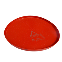 Nouvelle plaque de nourrissage ronde en plastique de bonne qualité rouge FeeCettia pour volailles et poulets, facile à utiliser pour les perroquets