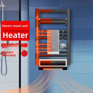 <span class=keywords><strong>Scaldasalviette</strong></span> Elettrico 2-in-1 con Riscaldatore, Montaggio a Parete, Display Digitale, Timer, Impermeabile IPX4 - Product Image 1