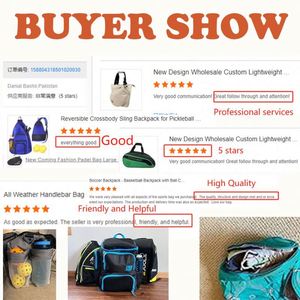 Muestra gratuita 2024, Bolsa Deportiva Personalizada Impermeable y Resistente al Polvo, Bolsa de Tenis de Playa de Cuero, Mochila para Bádminton, Tenis y Pickleball - Product Image 5