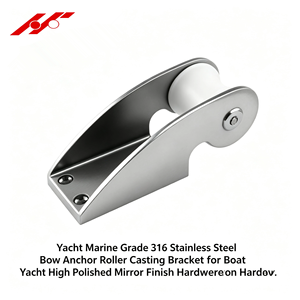 Nuevo Rodillo de Proa para Ancla de Barco HF Hydro Yacht Marine, de Acero Inoxidable 316 Pulido a Espejo - Product Image 1