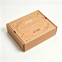 Boîte en carton ondulé personnalisée avec logo, haute qualité, pour expédition, encre à base de soja