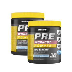 Poudre pré-entraînement pour adultes Lifeworth Sport avec créatine, caféine et bêta-alanine pour l'énergie et les performances - Product Image 2