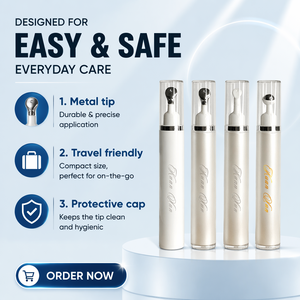 Tubo de suero para ojos con bola rodante de 10ml 15ml, rodillo de aleación de zinc, bomba de vacío sin aire, tubo de embalaje para crema/gel de ojos con masajeador para el cuidado de la piel - Product Image 2