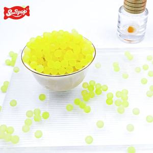 Venta caliente Explosicum Yellow Pearls Popping Boba para el envasado de botellas de bebidas de té con leche - Product Image 1