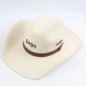 شعار مخصص بالجملة عطلة الحزب في الهواء الطلق مخصص قبعة صلبة تكساس 100 أستراليا الصوف رعاة البقر الجاز الغربية راعية البقر - Product Image 5