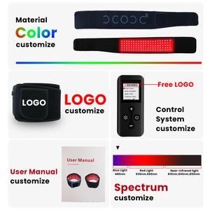 IDEARED Nuevo Diseño Cinturón de Terapia LED de Neopreno Portátil con Batería Recargable Luz Roja e Infrarroja de 850nm 660nm para Alivio del Dolor en la Cabeza - Product Image 6