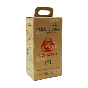 2023 hot sale high performance customized new products 5 liter cardboard safety box medical with high stability