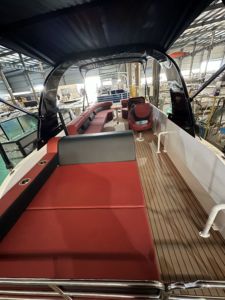 Yacht sportif <span class=keywords><strong>de</strong></span> luxe en aluminium <span class=keywords><strong>de</strong></span> 22 pieds haut <span class=keywords><strong>de</strong></span> gamme avec système audio ponton et subwoofer pour la pêche, la navigation et les loisirs - Product Image 4