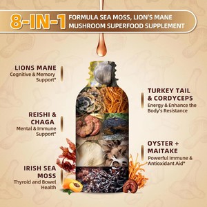 ODM/OEM Marque Privée Gouttes de Champignon Crinière de Lion Extrait Naturel Soutien Immunitaire Fibres Alimentaires - Product Image 2
