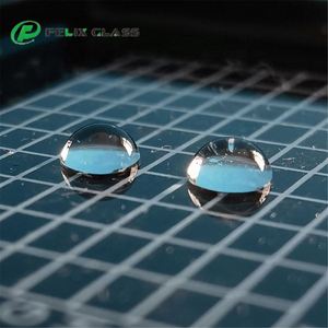 FELIX en quartz de silice fondue, demi-sphère, lentille en forme de demi-sphère, diamètres 1mm 2mm 3mm 4mm 5mm - Product Image 1