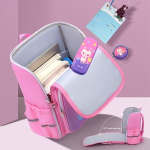 Zaino leggero 3D in cartone animato a conchiglia rigida per bambini di primo grado per studenti Oxford cerniera impermeabile semplice colonna vertebrale - Product Image 3