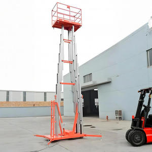 Plataforma Elevadora <span class=keywords><strong>Vertical</strong></span> de un Solo Mástil de 100-300 kg, Elevador de Aleación de Aluminio para una Persona, Elevador de Doble Mástil - Product Image 4