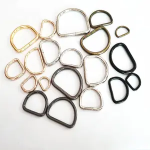 Multi-Size Wholesale Custom Metal Buckle D Ring Handbag Accessories Bag Straps Alloy Buckles Clasp D Rings