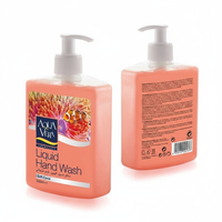 Savon liquide pour les mains AquaVera 500ML, corail doux, antiseptique, nettoyage de base, ingrédients chimiques, certifié ISO 9001/GMP
