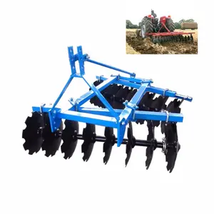 China Disc Harrow Agriculture Compact Tractor Implement Disc Harrow Tractor Mounted Cultivator Professional Makers