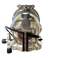 Casque de plongée commercial - Acier inoxydable 316 avec régulateur équilibré 455, certifié CE pour les opérations à alimentation de surface