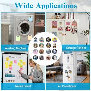 Imán de Refrigerador de Cristal Transparente con Superficie Curva, Resistente a los Arañazos y al Agua, para Decoración del Hogar, Venta al Por Mayor Promocional - Product Image 3