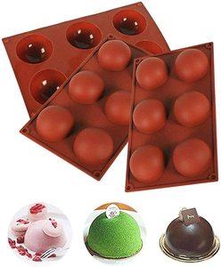 <span class=keywords><strong>Moule</strong></span> à gâteau en Silicone réutilisable à 6 cavités, <span class=keywords><strong>demi</strong></span>-sphère pour la fabrication de chocolat, gâteau, gelée, Mousse de dôme, vente en gros - Product Image 3