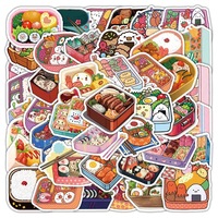 50 autocollants adhésifs imperméables mignons d'animaux de dessin animé en papier pour décorer les cahiers et les projets de cadeaux et d'artisanat pour enfants
