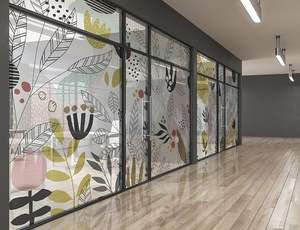 Vinilos Decorativos Personalizados para Ventanas, Diseño Esmerilado, <span class=keywords><strong>Vinilo</strong></span> Adhesivo para Privacidad con Letras para Sala de Reuniones, para Puertas de Vidrio - Product Image 5