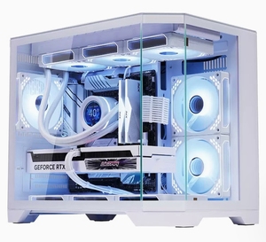 Boîtier de jeu AntarcChill White Stock New Style Gaming Mid Tower MicroATX en acier avec ventilateurs RGB, alimentation 1000W, vente flash - Product Image 4