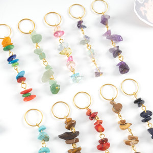 Vente Flash : Breloques en Pierre Naturelle Tressée <span class=keywords><strong>pour</strong></span> Cheveux, Bijoux en Alliage <span class=keywords><strong>pour</strong></span> <span class=keywords><strong>Dreadlocks</strong></span> - Product Image 5